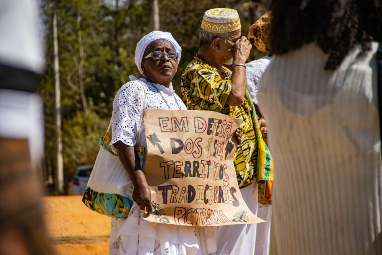 Ato em defesa do meio ambiente e em prol da vida realizado pelo PCTRAMA