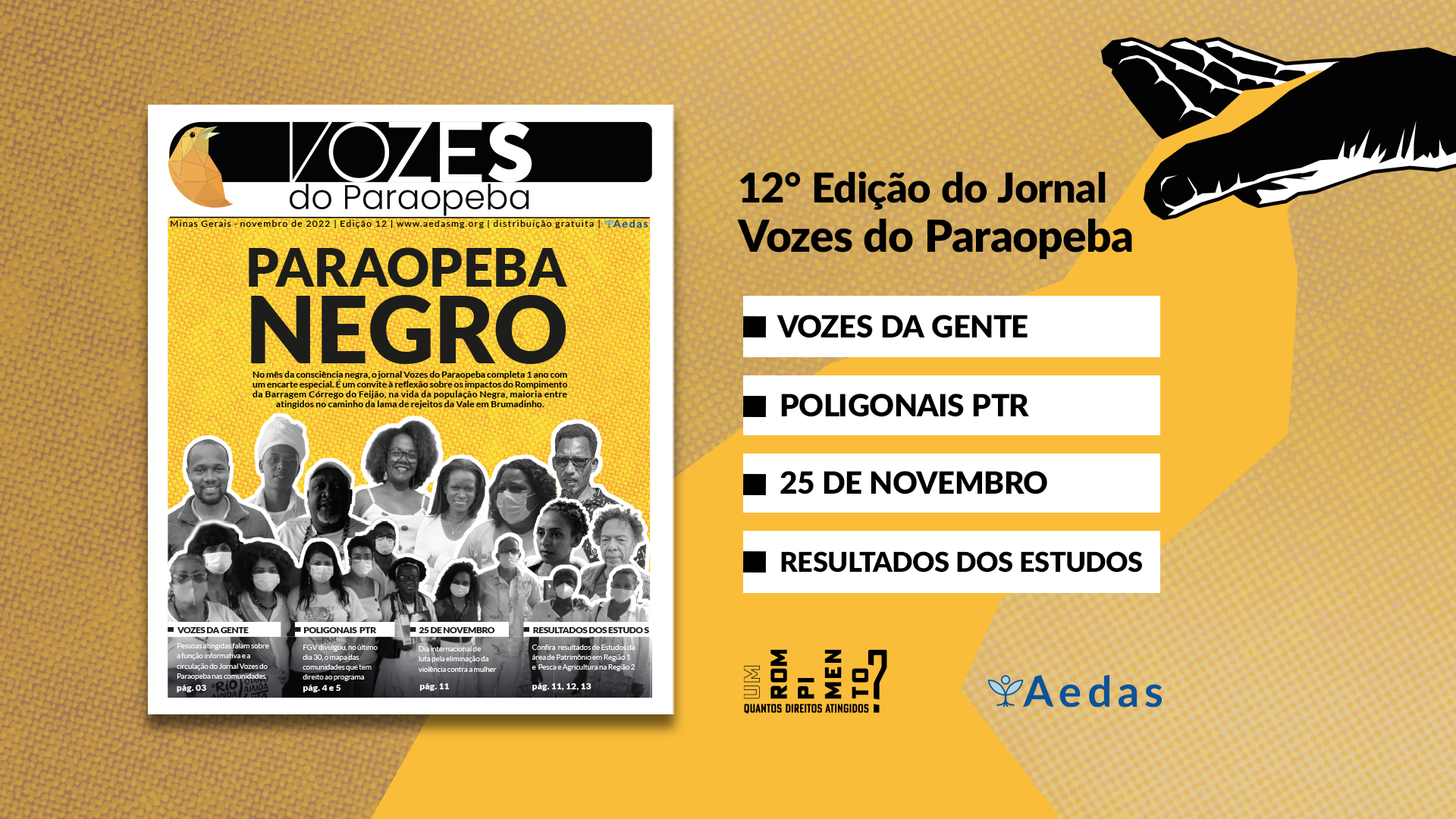 Vozes do Paraopeba – 12ª edição: Paraopeba Negro e 1 ano de jornal – Editorial 
