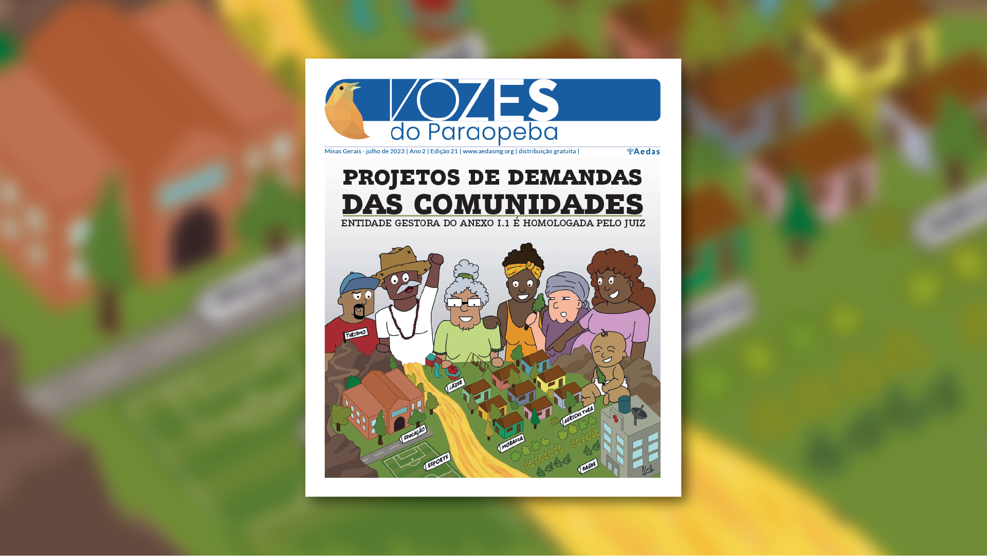 Vozes do Paraopeba – 21ª edição: Projetos de Demandas das Comunidades – Entidade Gestora do Anexo I.1 é homologada pelo Juiz